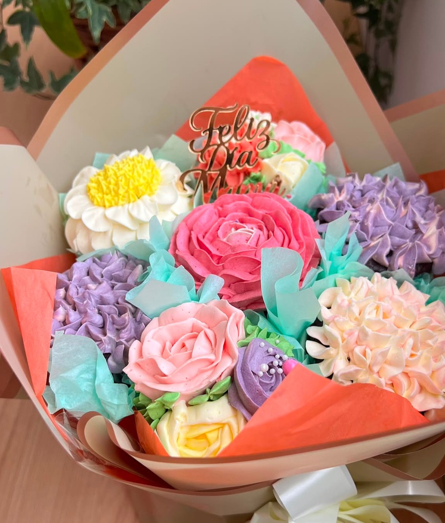 Ramo de 7 cupcakes